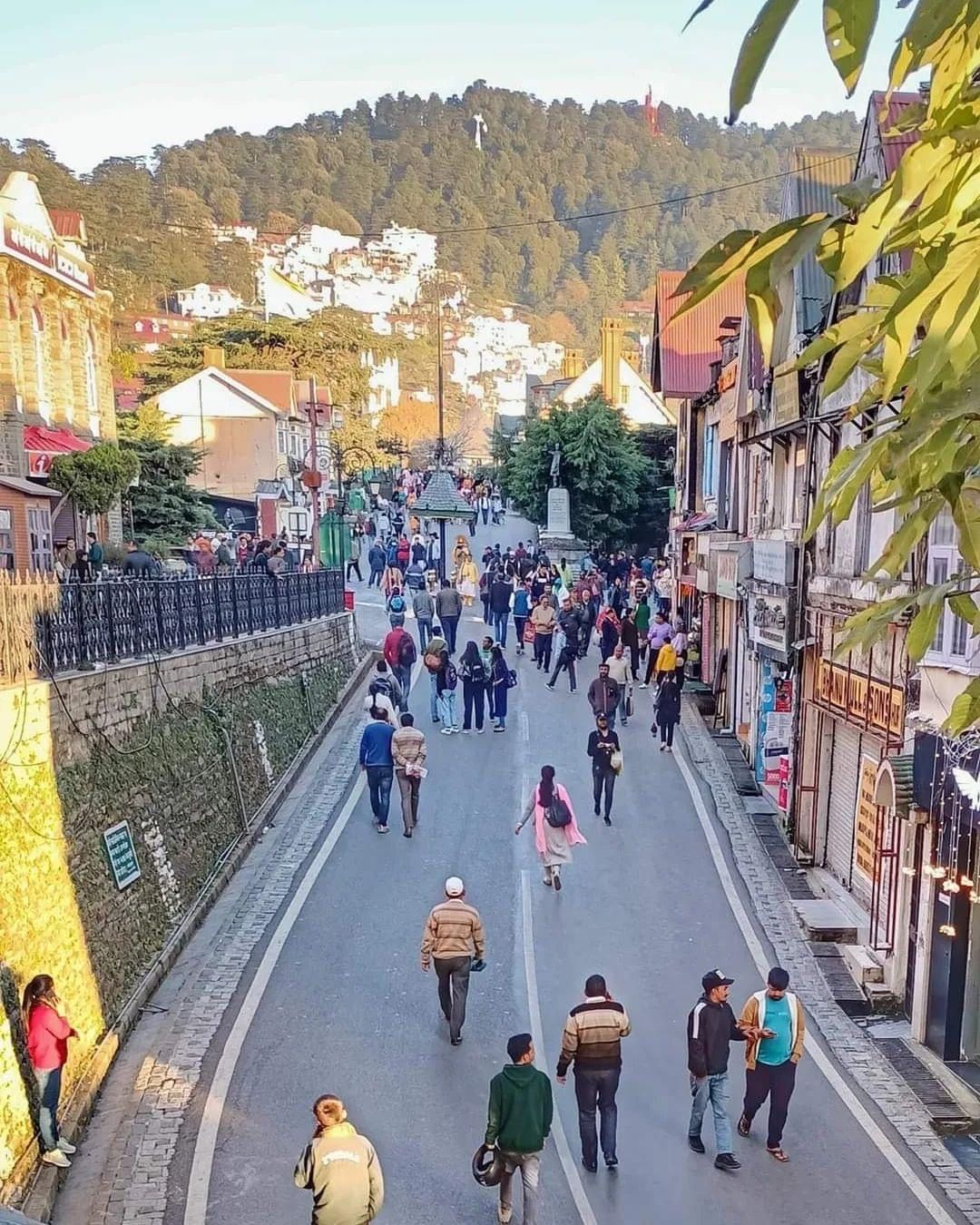 Mall Road of Shimla